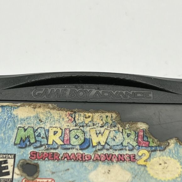 Super Mario World Super Mario Advance 2 Nintendo Game Boy Advance Dirty Label - Picture 9 of 11